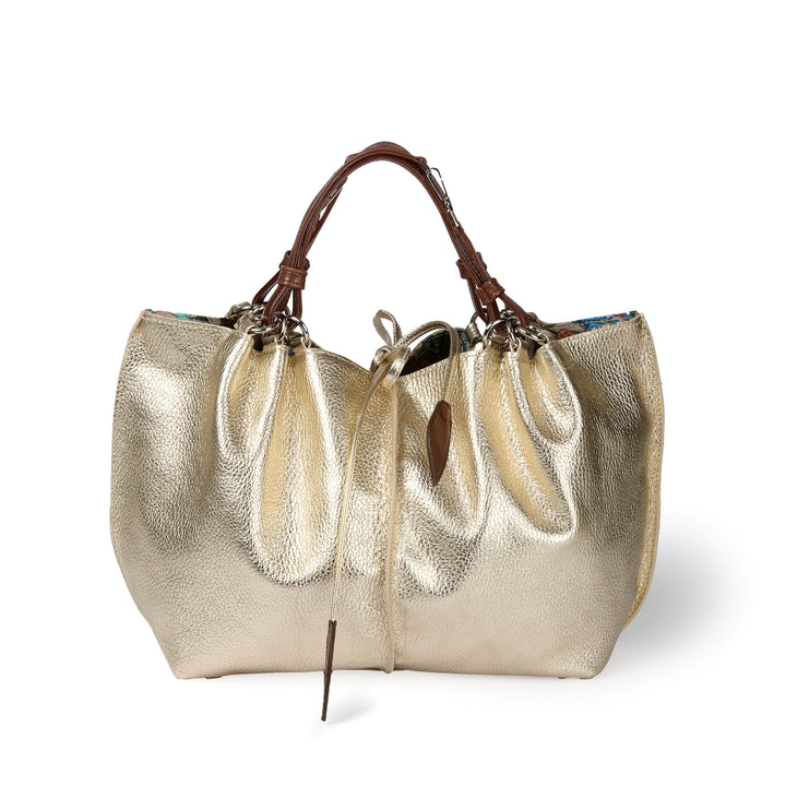 Margherita medium borsa in pelle reversibile