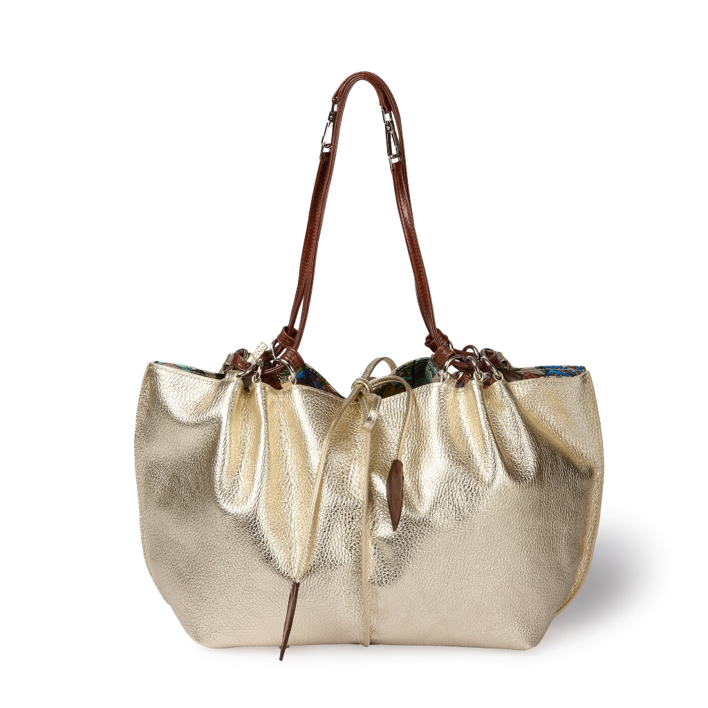 Margherita medium borsa in pelle reversibile