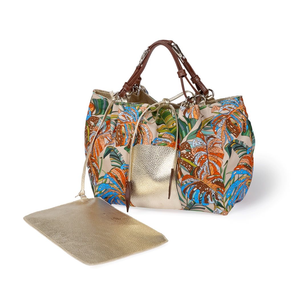Margherita medium borsa in pelle reversibile