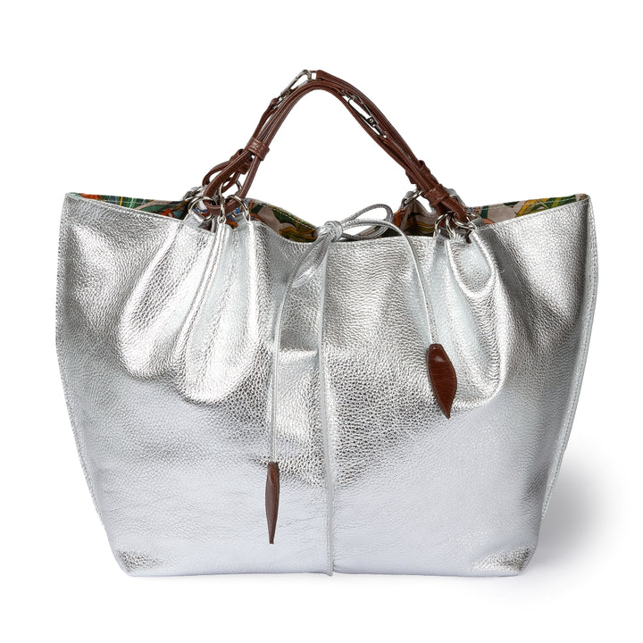Margherita Large borsa in pelle reversibile