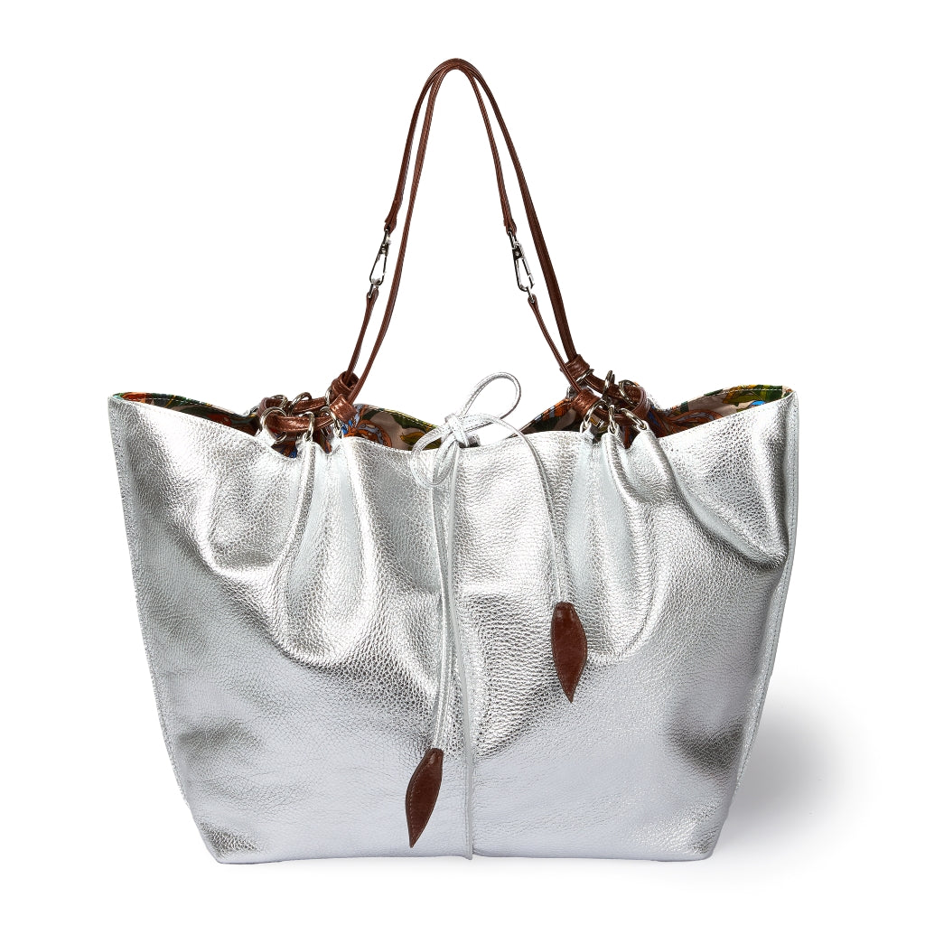 Margherita Large borsa in pelle reversibile