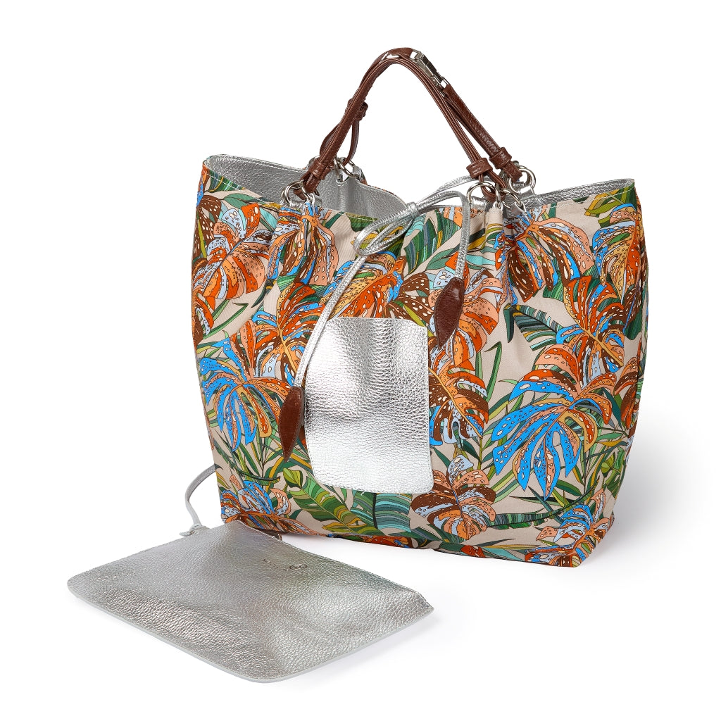 Margherita Large borsa in pelle reversibile