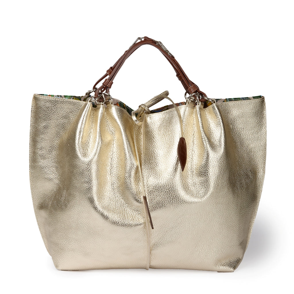 Margherita Large borsa in pelle reversibile