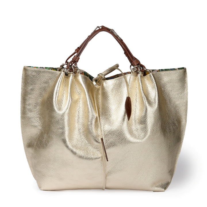 Margherita Large borsa in pelle reversibile