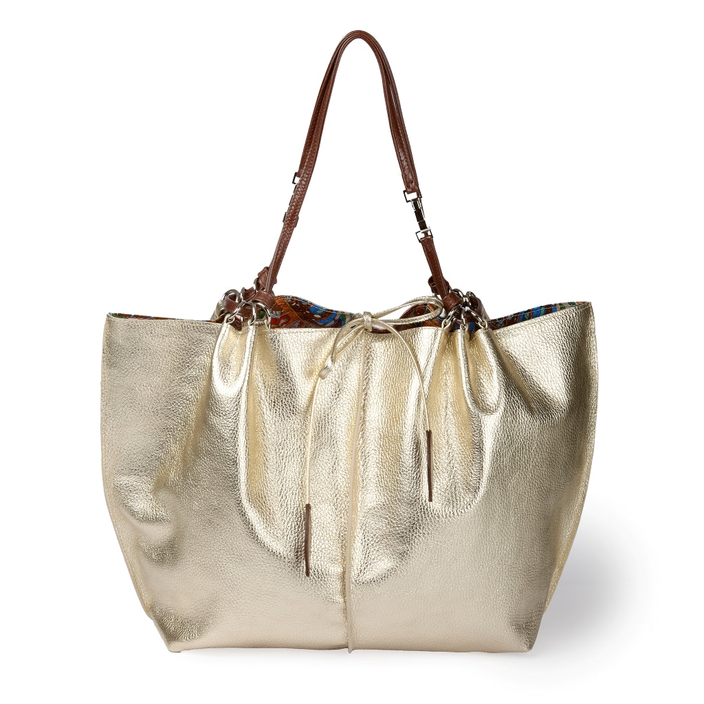 Margherita Large borsa in pelle reversibile