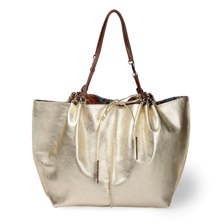 Margherita Large borsa in pelle reversibile