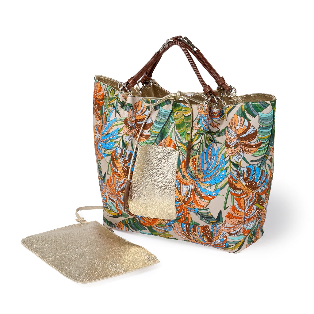 Margherita Large borsa in pelle reversibile