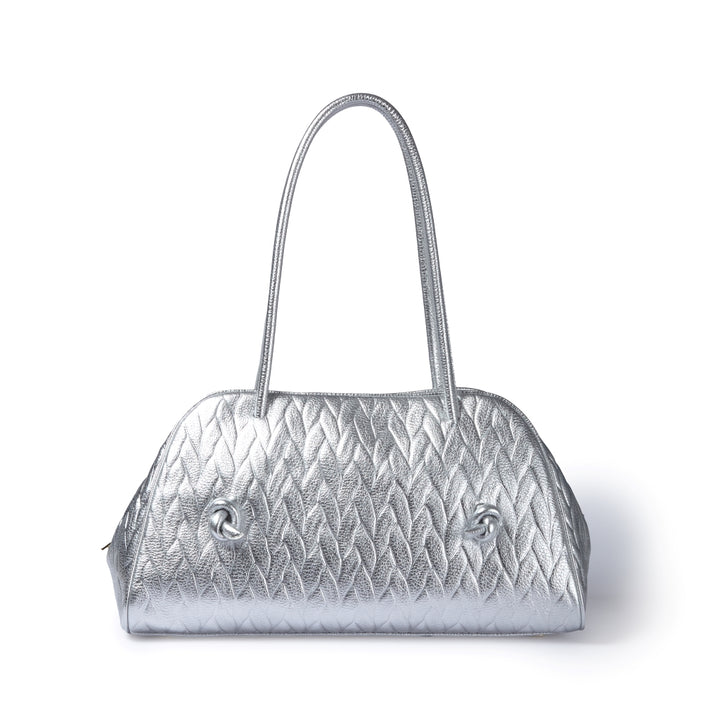 Alina Bowling – Braided Leather Bowling Bag with Adjustable Handles