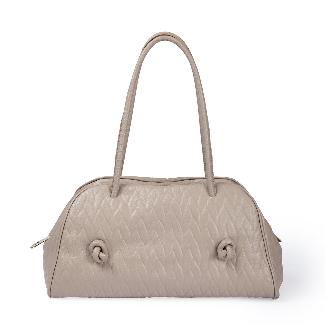 Alina Bowling – Braided Leather Bowling Bag with Adjustable Handles