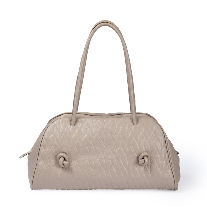 Alina Bowling – Braided Leather Bowling Bag with Adjustable Handles