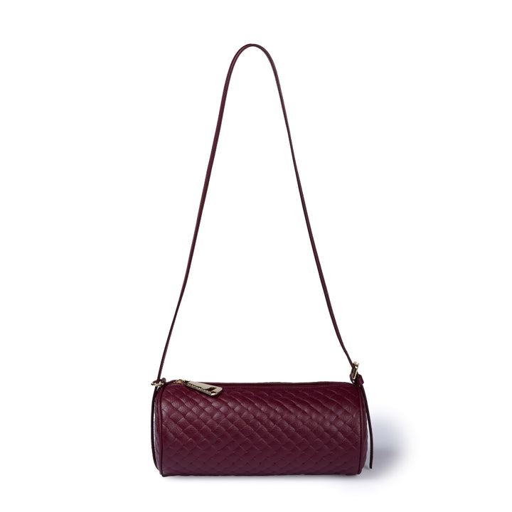 Jade Woven cluch leather bag with retractable handle closure and detachable and adjustable shoulder strap
