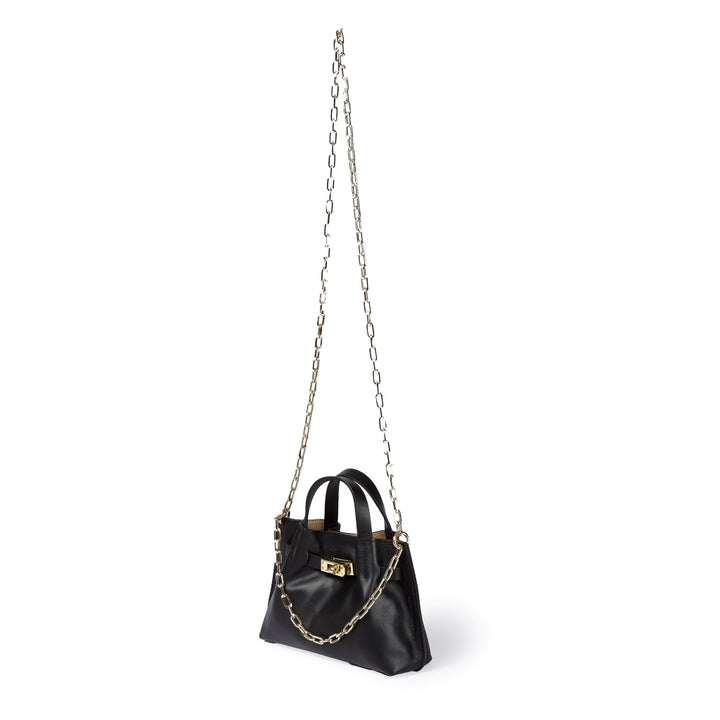Sveva Mini – Smooth leather handbag with extendable shoulder strap
