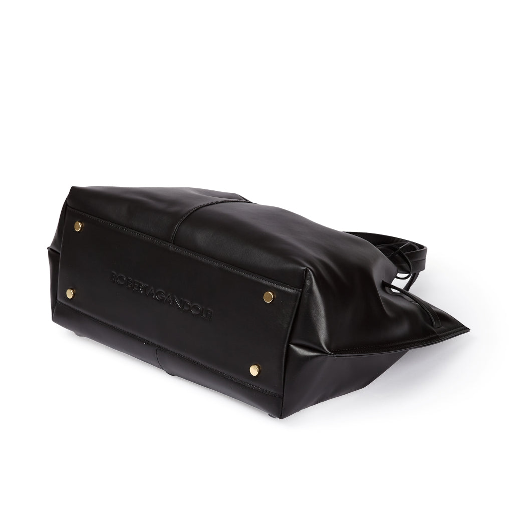 Sveva Maxi handbag in pelle con interno organizzato e chiusura a girello