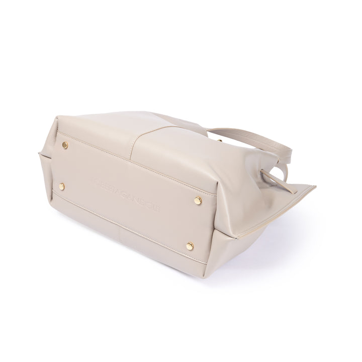 Sveva Maxi handbag in pelle con interno organizzato e chiusura a girello