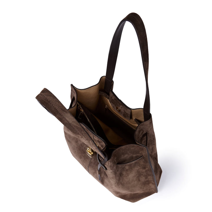 Grace woven elongated bag in braided calfskin