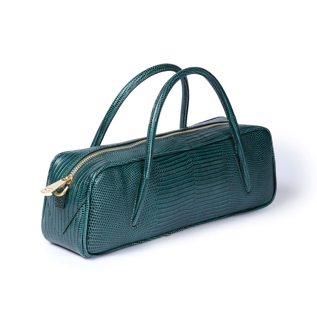 Celine East-West Small Tejus – Borsa in Pelle Stampa Lucertolino con Tracolla