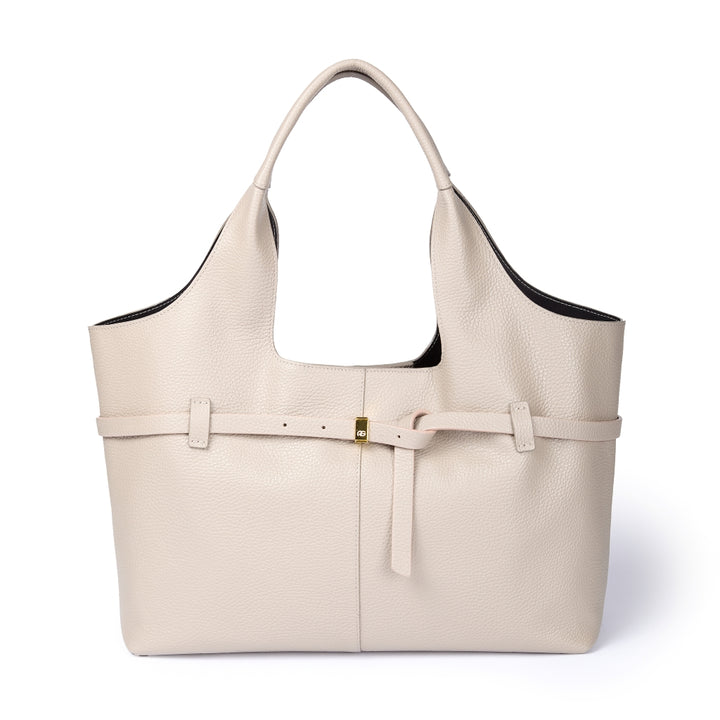 Grace Tote – Shopping Bag in Pelle Martellata con Organizzatore Interno Removibile