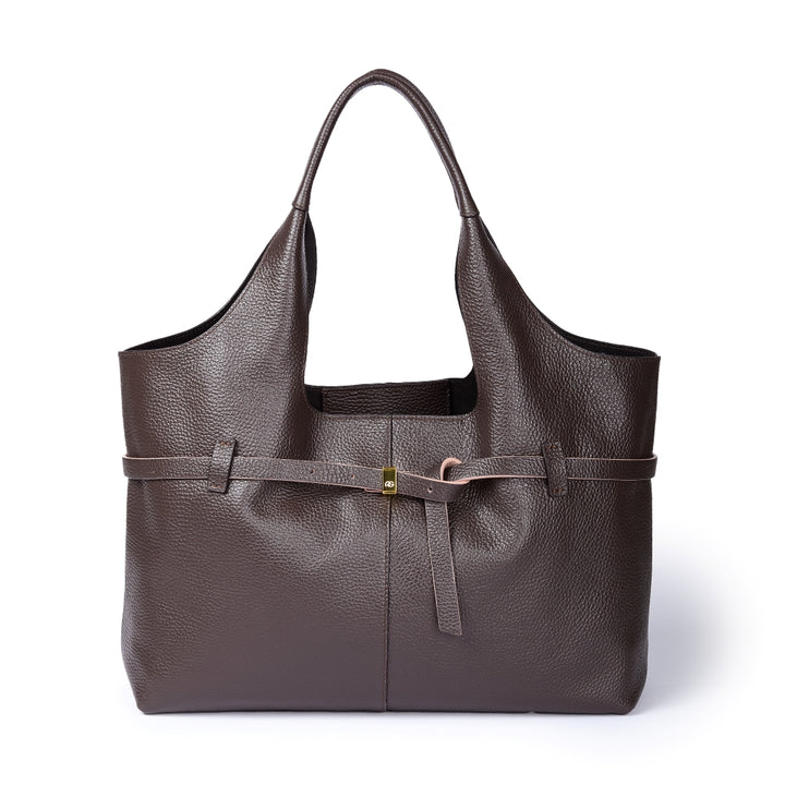 Grace Tote – Shopping Bag in Pelle Martellata con Organizzatore Interno Removibile