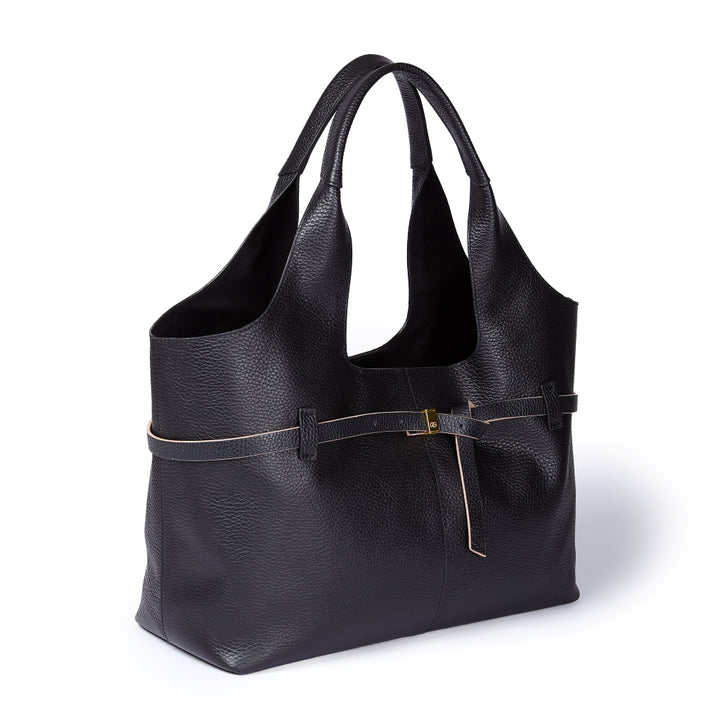 Grace Tote – Shopping Bag in Pelle Martellata con Organizzatore Interno Removibile