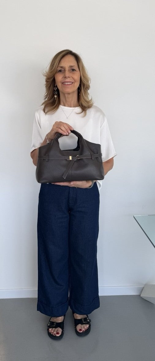 Grace Handbag – Grained Leather Handbag with Removable Interior Organizer