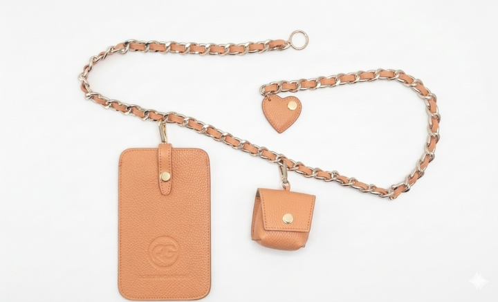 Cross Belt – Cintura e Crossbody in Pelle con Porta Telefono e Porta AirPods
