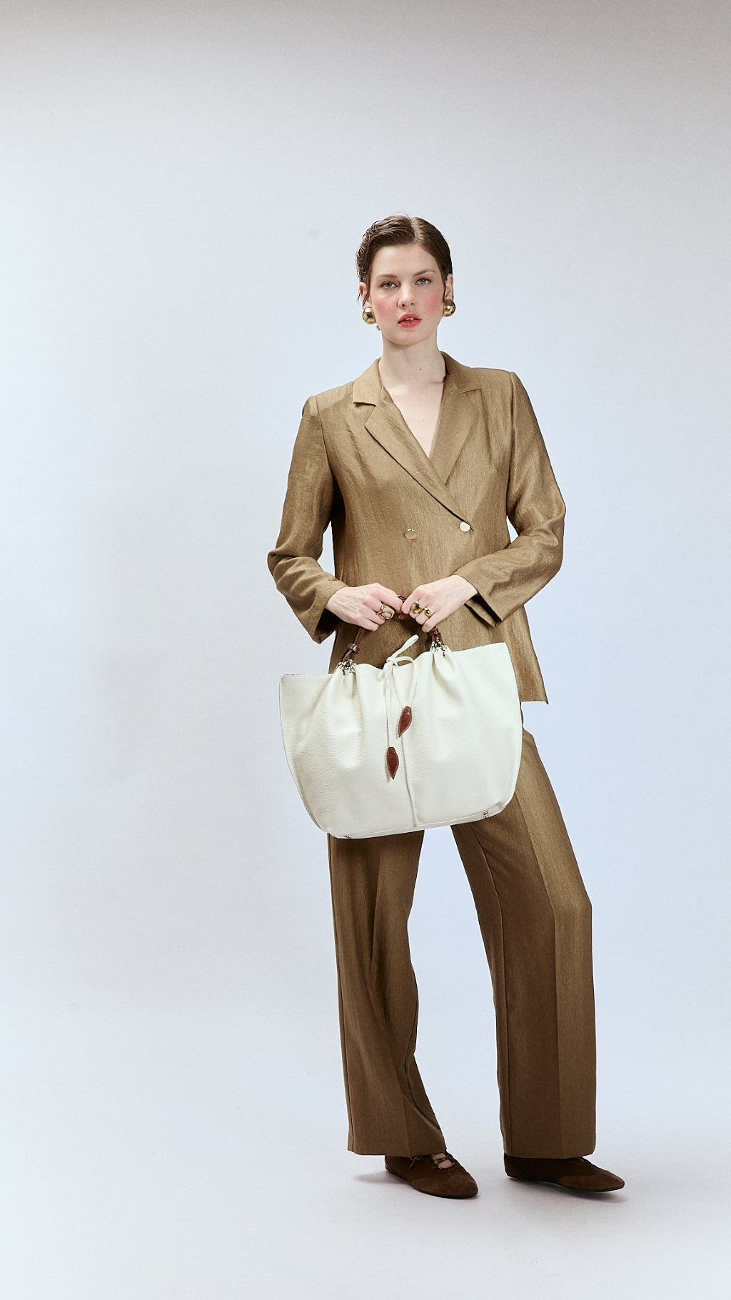 Margherita Large borsa in pelle reversibile