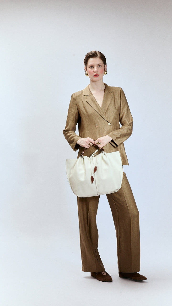Margherita Large borsa in pelle reversibile